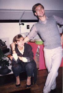 Nathalie et Fabrizzio à la fête d'anniversaire de Delphine et Margherita